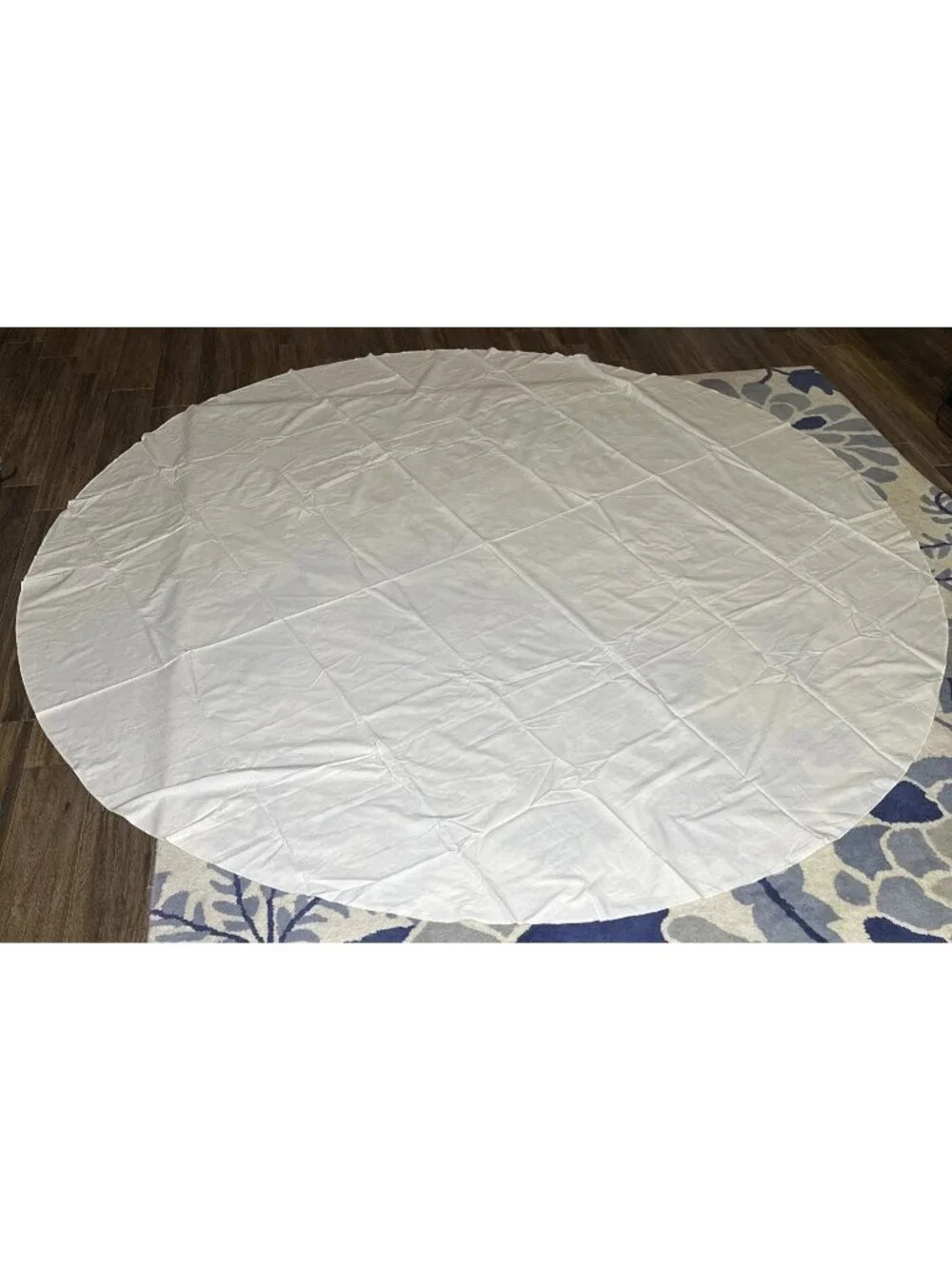Tablecloth Ivory Cotton Round 100 Inch Unbranded Minimalist Staple Basic
